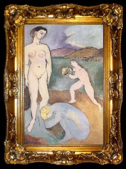 framed  Henri Matisse Study for Luxe I (mk35), ta009-2